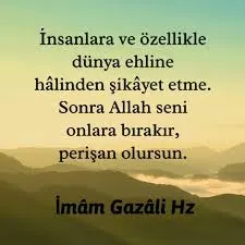 İmam Gazali Mağrur Olan İnsan Kıssası